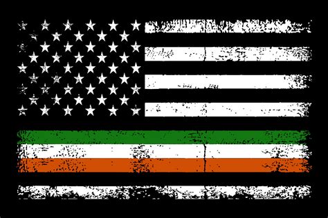 Irish American Flag Ireland Flag Design Graphic by Crafts Station ...