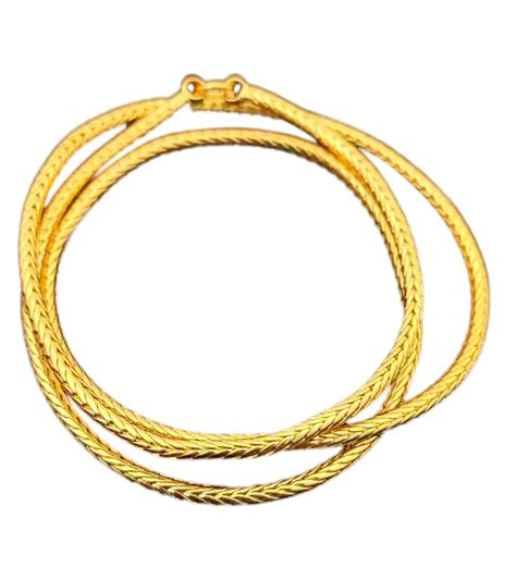 Buy ELEGANTDREAM 30 Inch Long Thali Chain 1 gram Gold Polish Snake ...