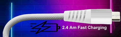 Maicrogear 2.4 A Micro USB Cable | Micro USB Data Cable | Quick Fast ...