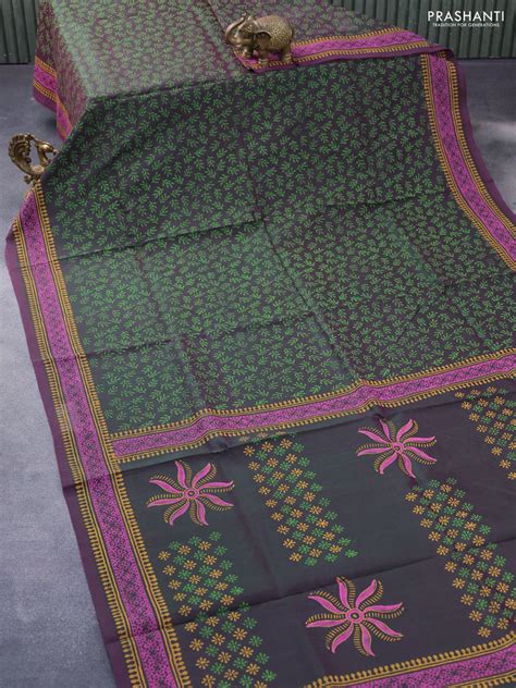 Block Printed Silk Cottons by Prashanti Sarees