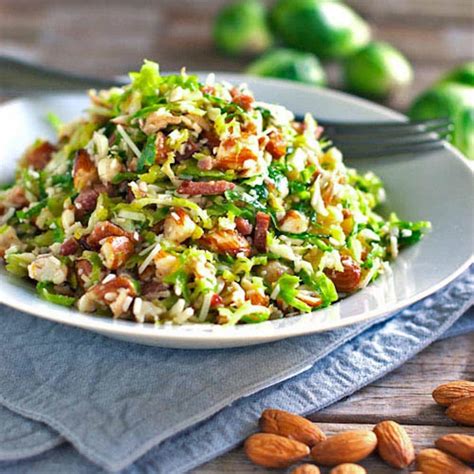 Bacon and Brussel Sprout Salad Recipe - Pinch of Yum