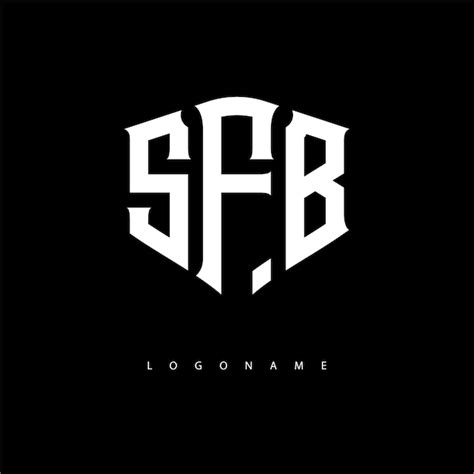 SFB Gothic Shield Logo Bold Monogram Emblem For Premium Branding ...