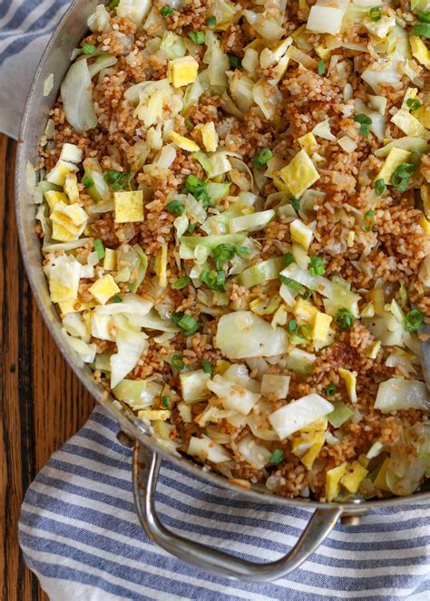 Cabbage Fried Rice - Vegetable Recipes