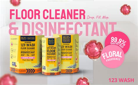 Buy FRESHENGO Floor Cleaner Disinfectant Liquid Pods Kills 99.9% Germs ...