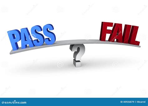Pass or Fail? stock illustration. Illustration of test - 40926879