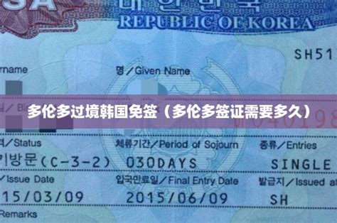 多伦多过境韩国免签（多伦多签证需要多久） - 韩国签证中心