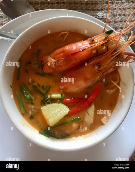 Thai hot and sour soup Stock Photo - Alamy