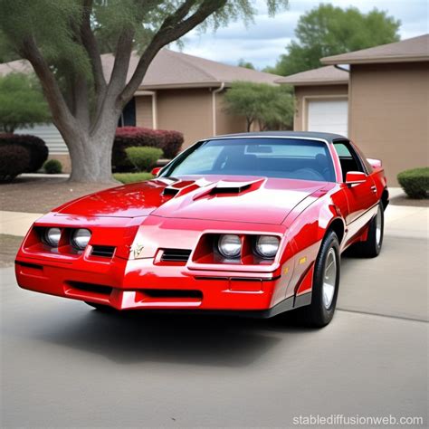 1986 red firebird muscle car Prompts | Stable Diffusion Online