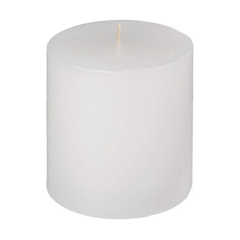 3x3 White Pillar Candle