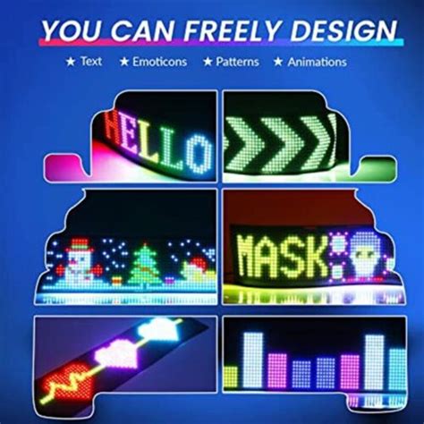 Buy Scrolling LED Sign Matrix Panel Screen Blue-tooth APP Control for ...