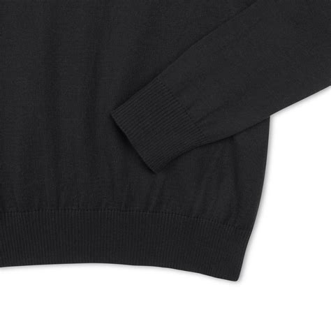 Black Crew Neck Sweater - Uniform Plus
