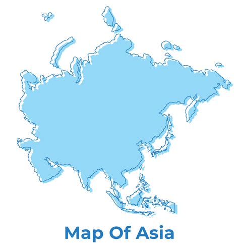 Asia Simple Map Outline 的图像结果