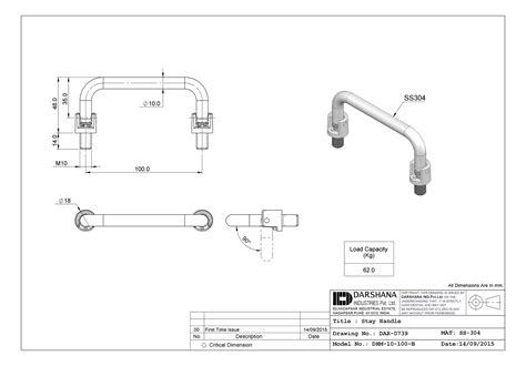 SS U HANDLE DHM-10-100-B – Universal Electronic Agencies India