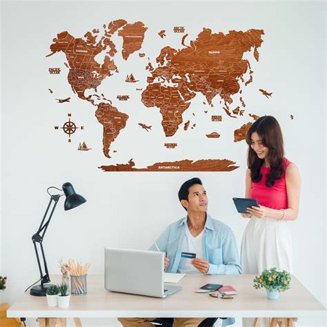 2D or 3D Wooden World Map? Find Your Perfect Wall Art • The Map Store