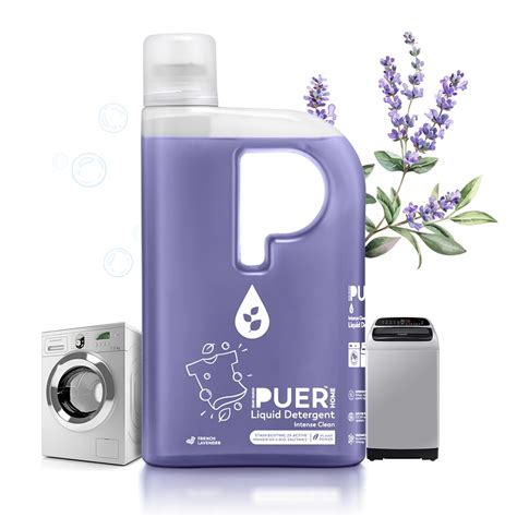 PUER Liquid Detergent Intense Clean French Lavender 1000ml for Front ...