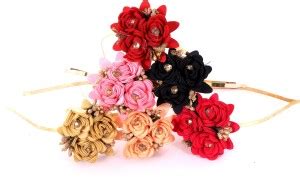 Shivarth Kids Baby Girls Headbands Flower Work Party Accessories Set ...