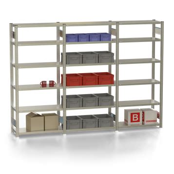 Steckregale Metall & Fachbodenregale kaufen | BERGER Regale Shop