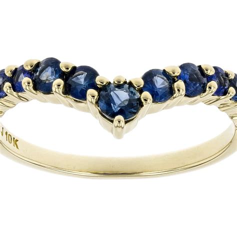 Blue Sapphire Radiance10k Yellow Gold Ring | Exquisite Craftsmanship ...
