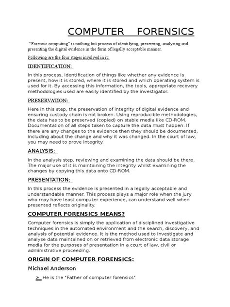 Image result for Computer Forensics 101