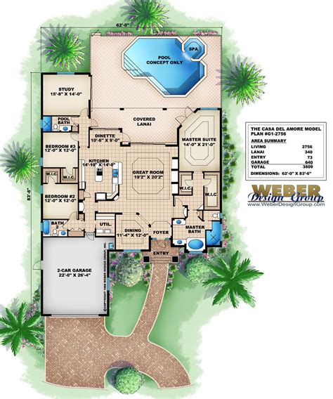 One Level House Plans Waterfront
