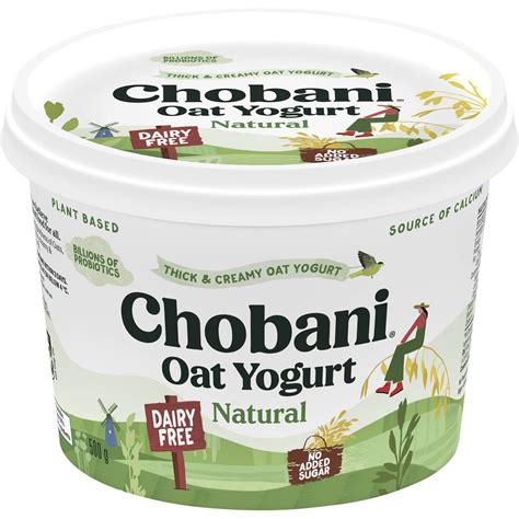 Chobani Oat Yogurt Natural Dairy Free 500g | Woolworths