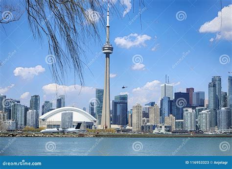 Beautiful Skyline View of Toronto Downtown, Ontario, Canada Stock Image ...