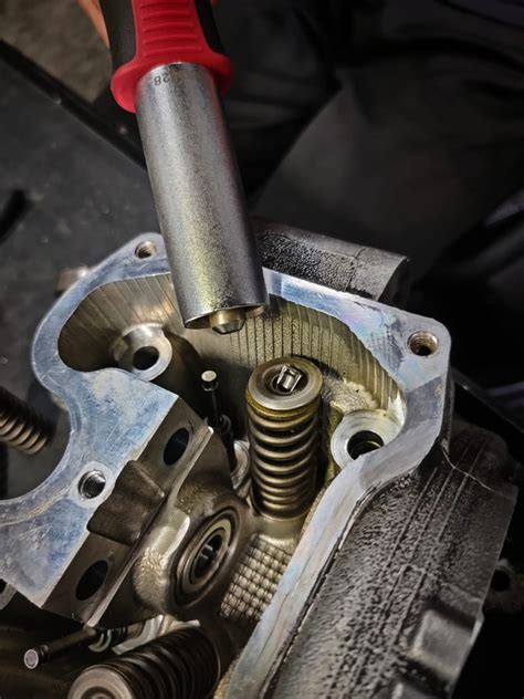 Image result for Valve Spring Collet Installation