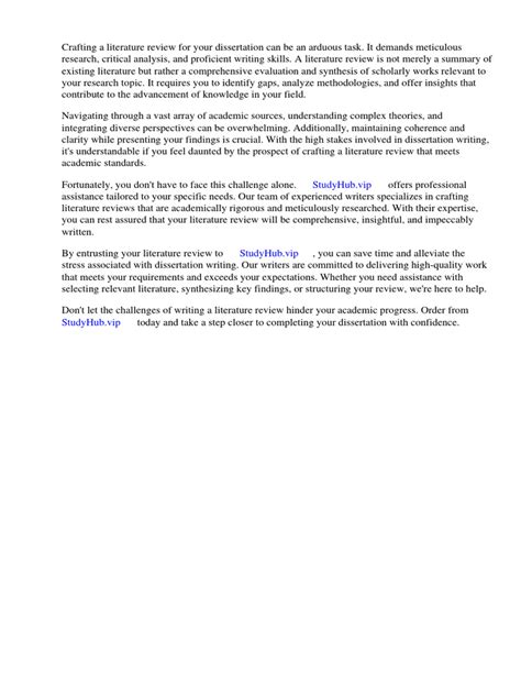 Image result for Dissertation Literature Review Example