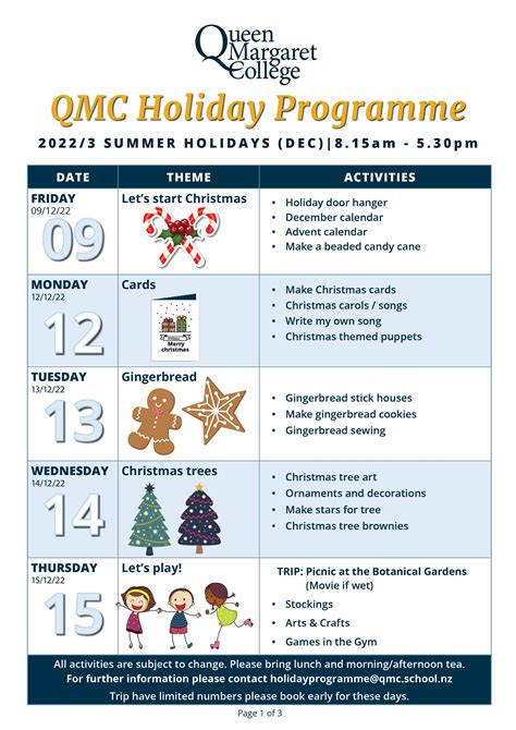 Holiday Programme 的图像结果