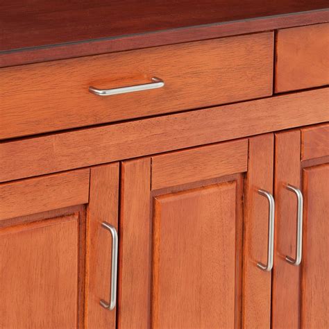 Homestyles Create-a-Cart Warm Oak Finish with Cherry Top by India | Ubuy