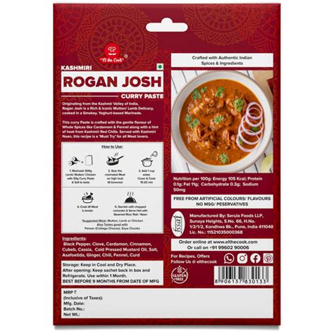 EL THE COOK® -Rogan Josh Curry Paste