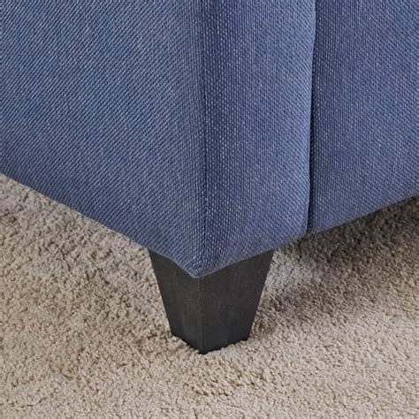 Buy Helios Clary Fabric 3-Seater Right Corner Sofa with Chaise - Blue ...