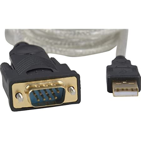 Ultima Cords & Cables USB 2.0 to Serial 9-Pin DB-9 RS232 Converter ...