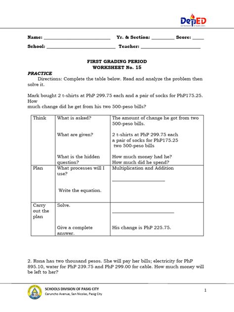 Image result for Math Q3 Module 1 Grade 6