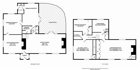 Bed and Breakfast Floor Plan - Meadow Cottage Wimborne
