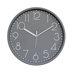 Amazon Brand - Solimo 12-Inch Quartz Plastic Analog Wall Clock | Silent ...