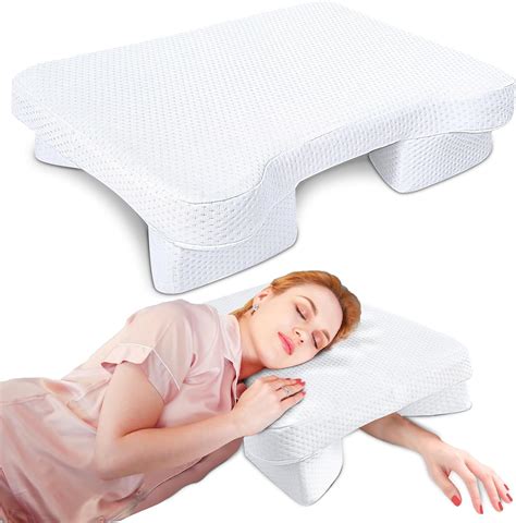 SAHEYER Side Sleeper Pillow with Arm Hole, Memory Foam Pillow for Neck ...