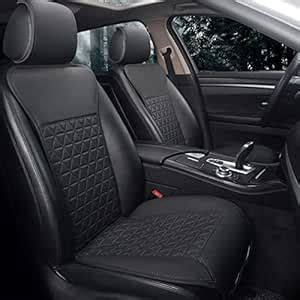 Black Panther 1 Pair Luxury PU Car Seat Covers Protectors for Front ...