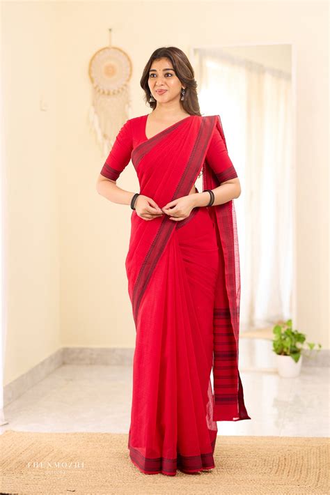 Shop Mangalagiri Soft Pure Cotton Sarees - Thenmozhi Designs
