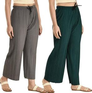 Sunburst Relaxed Women Green, Grey Trousers - Buy Sunburst Relaxed ...