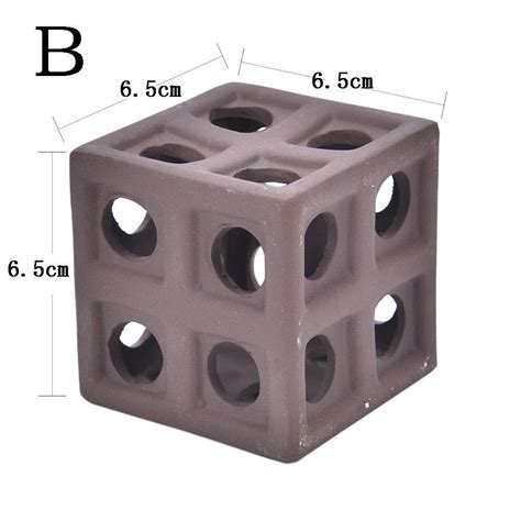 Buy Aquarium Fish Shrimp Tube Cubes Star Clay Shelters Hiding And ...