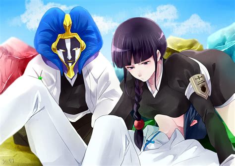kurotsuchi nemu, ishida uryuu, and kurotsuchi mayuri (bleach) drawn by ...