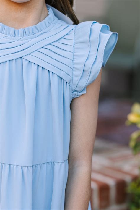 Light Blue Dress Shorts