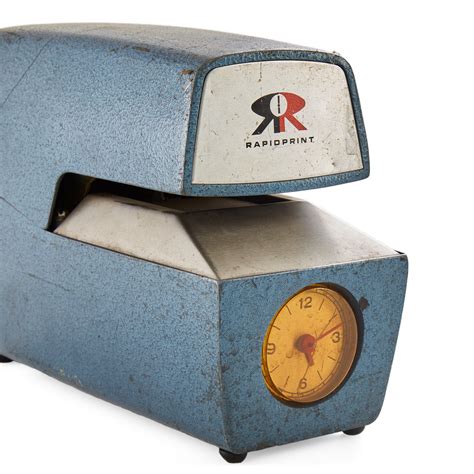 Blue Rapid Print Time Stamp Punch Clock - Gil & Roy Props