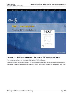 Fillable Online sfwmd RSM Training - sfwmd Fax Email Print - pdfFiller