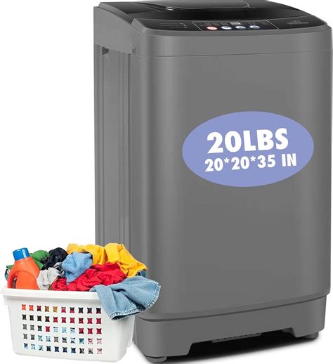 Amazon.com: Nictemaw Portable Washing Machine, 20Lbs Capacity Full-Automatic Portable Washer ...