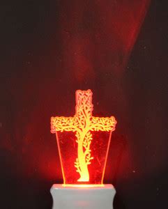 ZADLAXAR The Christian Cross 3D Illusion Night Lamp Comes with 7 ...
