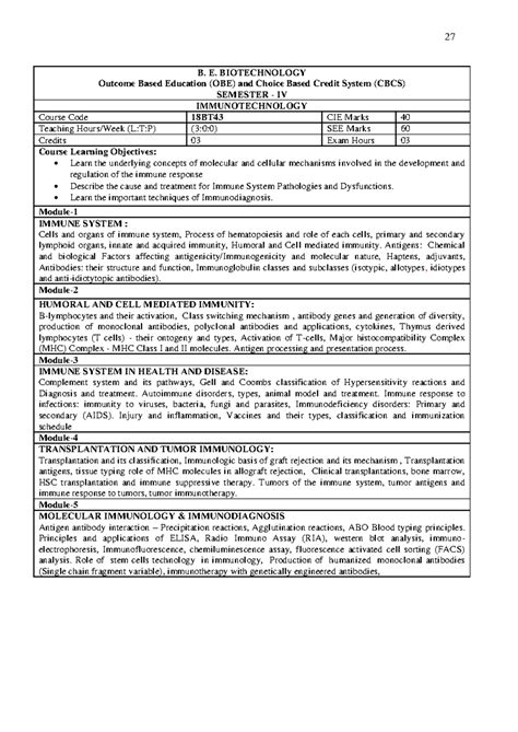 18BT43 - 27 B. E. BIOTECHNOLOGY Outcome Based Education (OBE) and ...