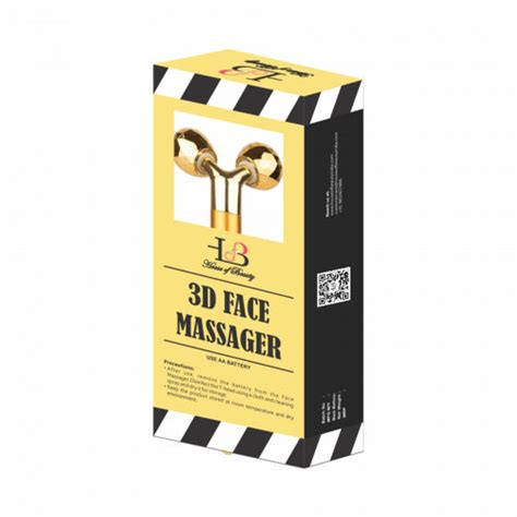 Buy House Of Beauty 3D Face Massager Yellow Gold : ClickOnCare.com