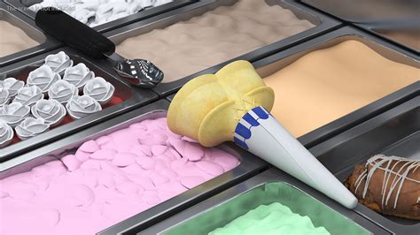 3D JOY Twin Scoop Cake Cone - TurboSquid 2246220